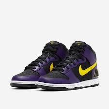 Nike Dunk High EMB Lakers