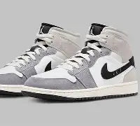 Jordan 1 Mid SE Craft White Cement Grey Black
