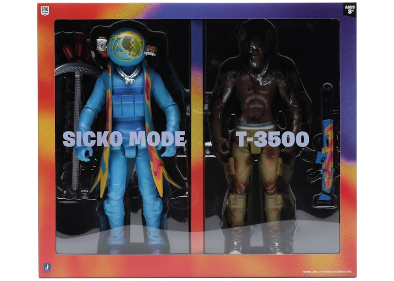 Travis Scott Cactus Jack Fortnite 12" Action Figure Duo Set 